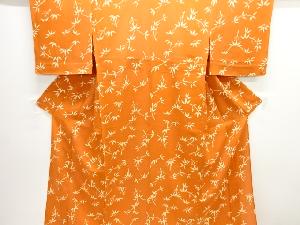 駒絽竹笹模様小紋着物